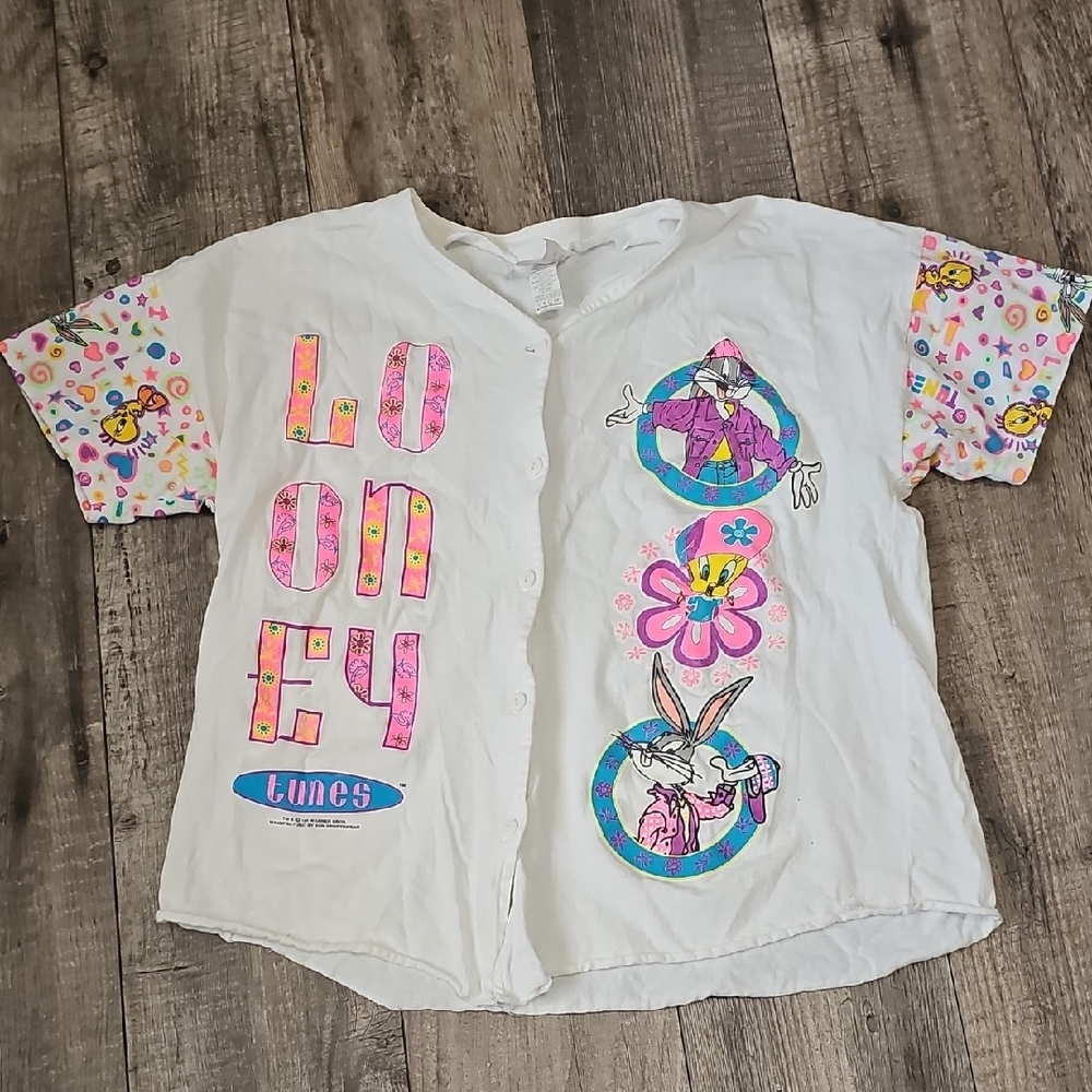Warner Bros. Looney Tunes Vinatge 90's Baseball Jersey
